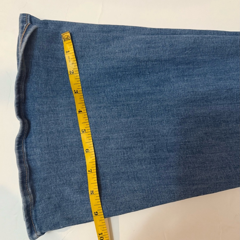 American Eagle Jeans Medium Wash Stretch Denim Casual Flare Fit Size 4 - Picture 7 of 11